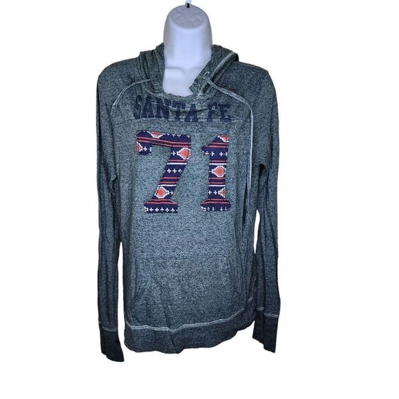 Vintage Y2K True Religion Long Sleeve Hoodie Santa Fe 71 Pullover Womens Size L - Picture 1 of 7